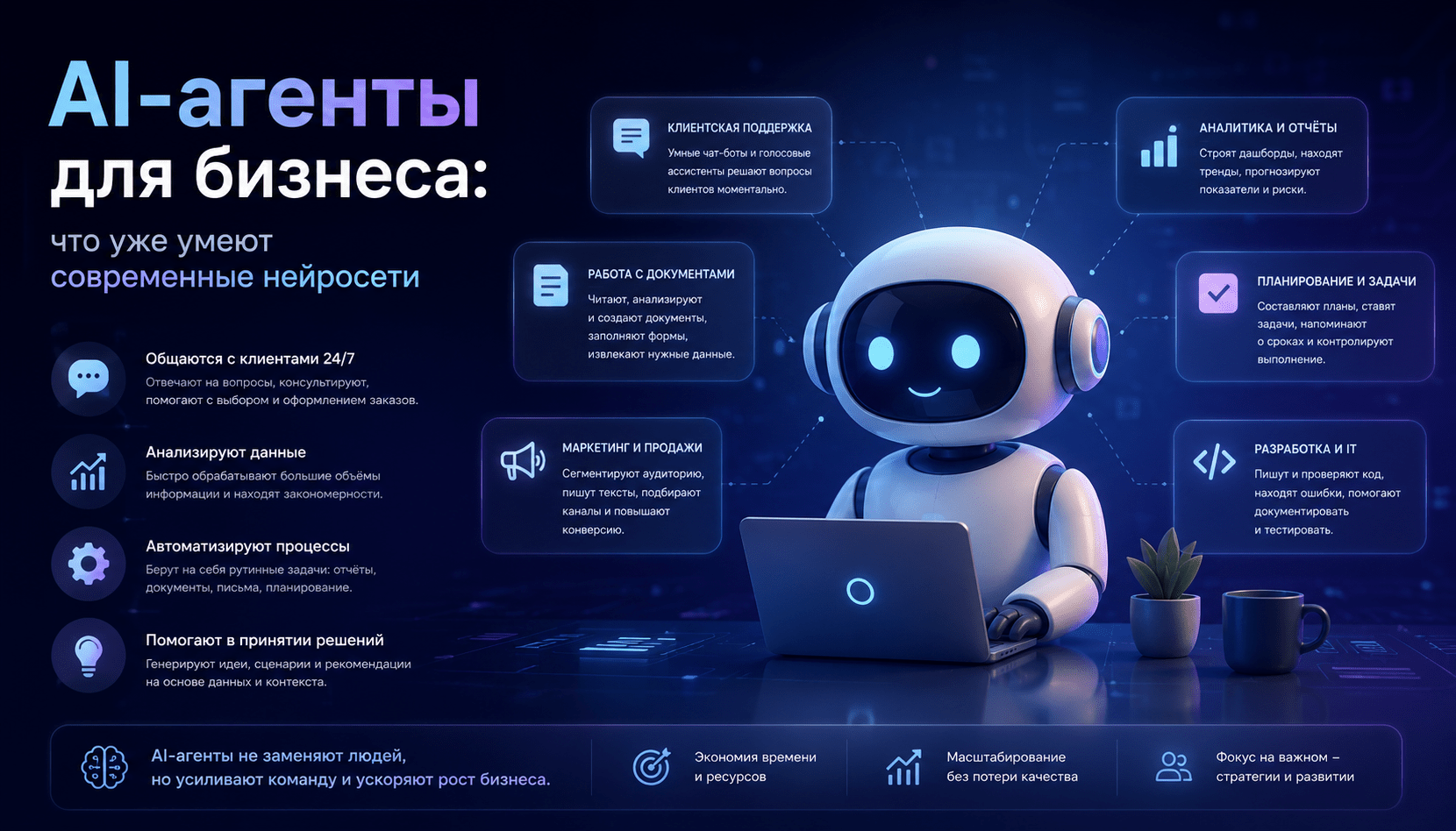 AI-агенты для бизнеса: что уже умеют современные нейросети